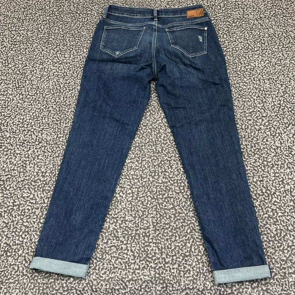 Mavi Ada Jeans Women‎ 27x29 Blue Faded Cuffed Pants Denim Outdoor New - Picture 2 of 9